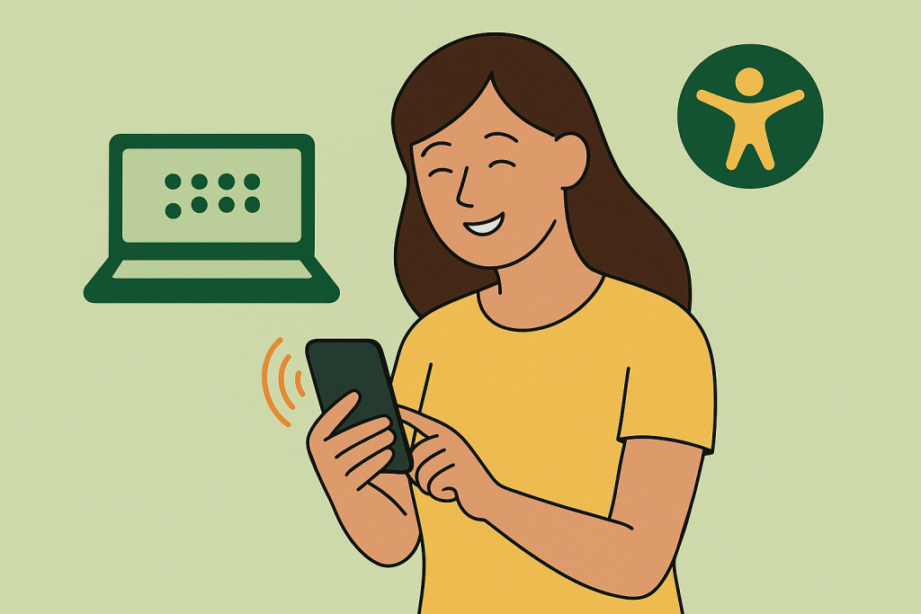 Blindness and Low Vision Accessibility Training on Devices